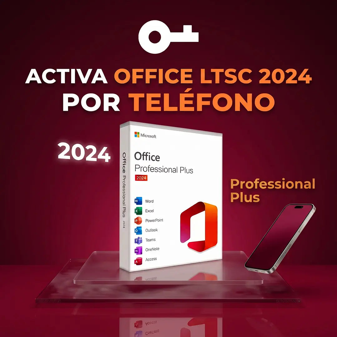 Activa tu Office 2024 LTSC Professional Plus con Opción Telefónica