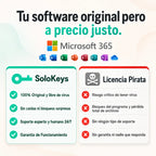 Microsoft 365 (Cuenta) - Licencia Por 1 Año - 5 PCs