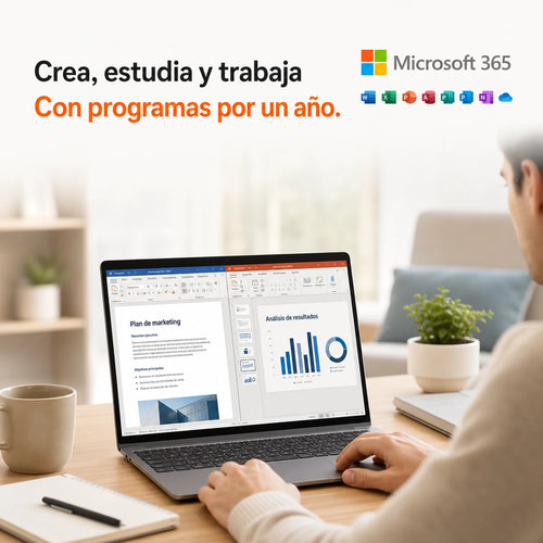 Microsoft 365 (Cuenta) - Licencia Por 1 Año - 5 PCs