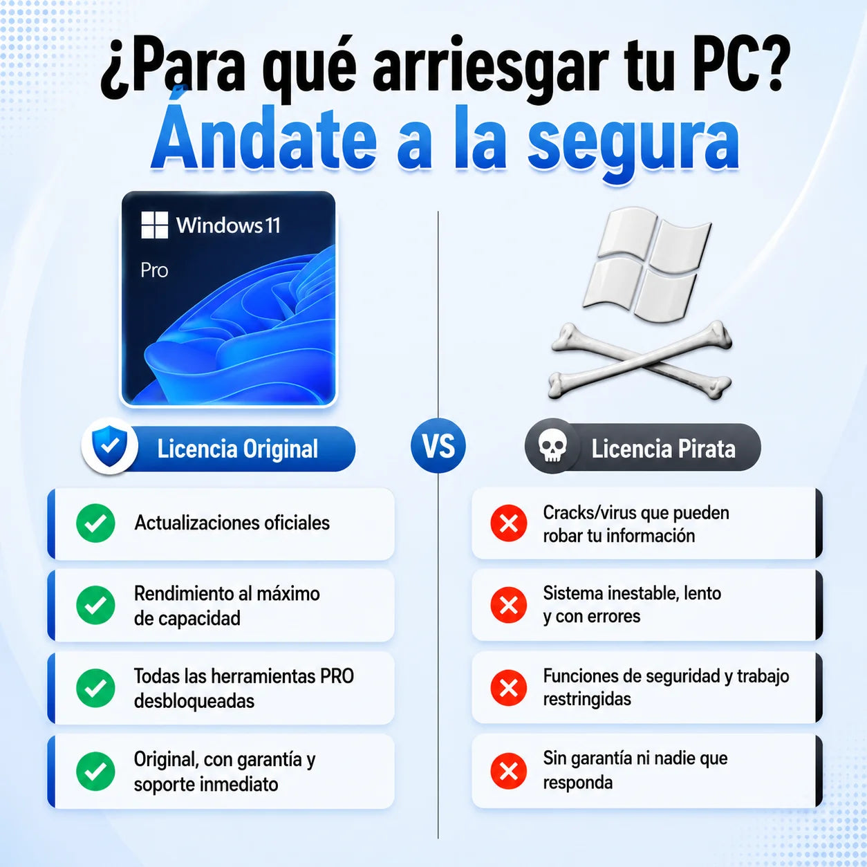 Windows 11 Pro - Original y Licencia Vitalicia