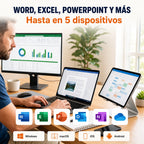 Microsoft 365 (Cuenta) - Licencia Por 1 Año - 5 PCs