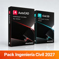 Pack Ingeniería Civil - AutoCAD + Civil 3D - Licencia 1 a 3 Años