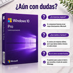 Windows 10 Pro - Original y Licencia Vitalicia
